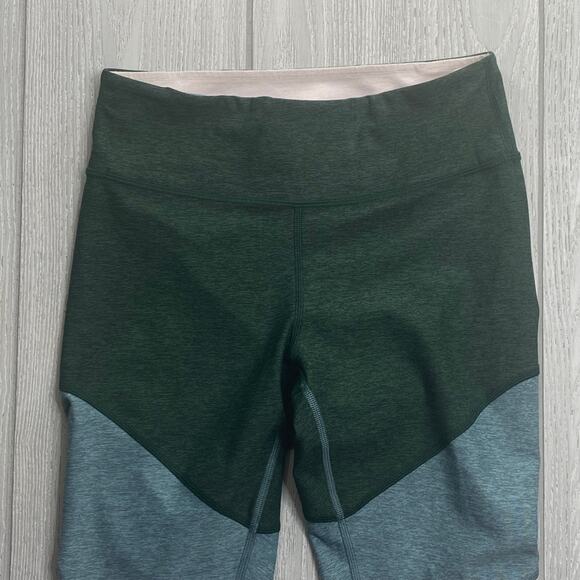 Outdoor Voices Women's Sprint Color Block Green & Pink 7/8 Leggings Size Small - Picture 9 of 11